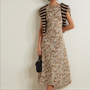 Doen Rhoda floral print organic cotton dress small